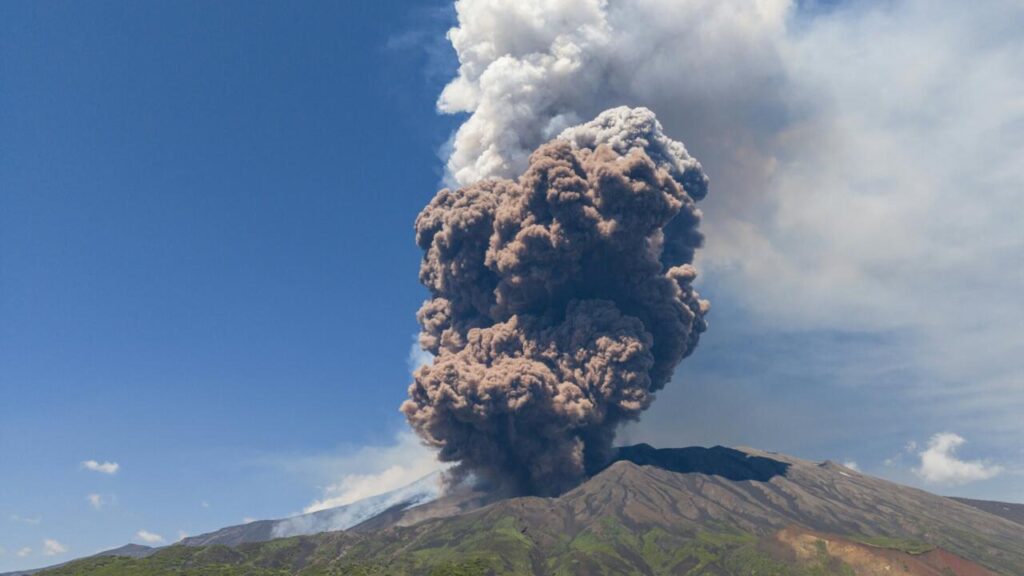 Italy’s Mount Etna Erupts, Emitting Ash, Gas, and Volcanic Rock