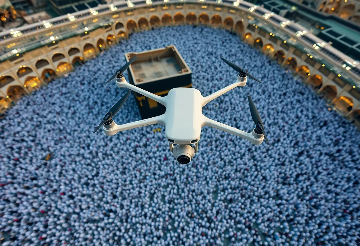 Saudi Arabia Deploys AI and Drones to Boost Hajj Pilgrim Safety